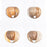 Noisette #3 Inverted - Mix of White and Red Birch by Atelier Cocotte