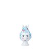 Titania Candle Holder, Light Blue, H: 4.5" by Bjørn Wiinblad