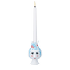 Titania Candle Holder, Light Blue, H: 4.5" by Bjørn Wiinblad
