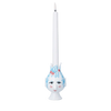 Titania Candle Holder, Light Blue, H: 4.5" by Bjørn Wiinblad