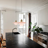 PH 3½-3 Pale Rose Brass Pendant by Louis Poulsen