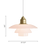 PH 3½-3 Pale Rose Brass Pendant by Louis Poulsen