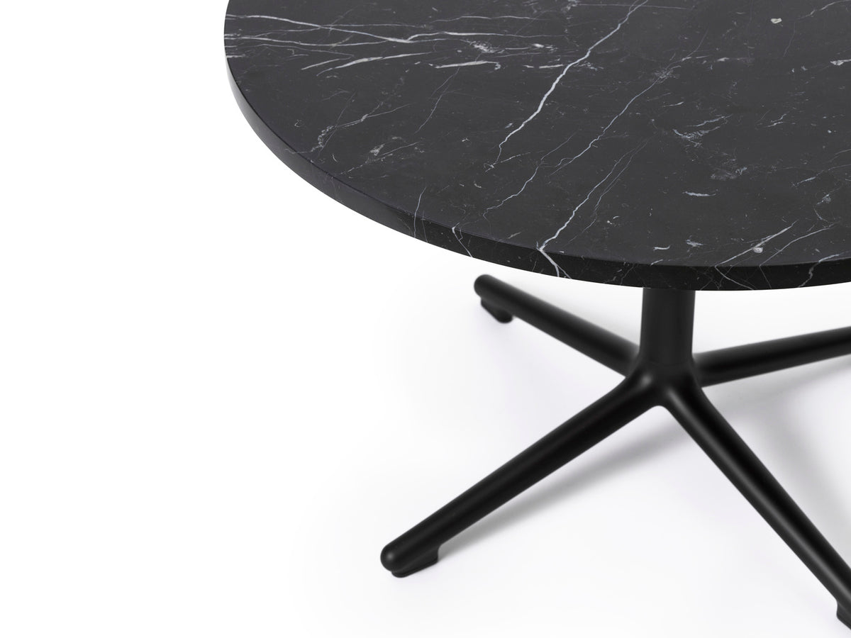 Lunar Coffee Table Aluminum H40 Ø70 Marble by Normann Copenhagen