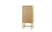 High Rib Cabinet by Normann Copenhagen in oak, showcasing a sleek modern storage unit with ribbed detailing and clean lines.