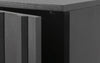 High Rib Cabinet by Normann Copenhagen, soft black storage unit with ribbed surface and sleek modern design.
