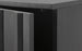 High Rib Cabinet by Normann Copenhagen, soft black storage unit with ribbed surface and sleek modern design.