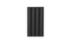 Rib Wall Cabinet by Normann Copenhagen in soft black, modern storage with ribbed textured doors mounted on a wall.