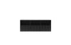 Rib Sideboard Low Hybrid by Normann Copenhagen in soft black, modern storage unit with ribbed design and sleek finish.