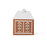 Gingerbread Ceramic Frosted House Tealight Holder by Kähler