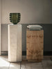 Ferm Living Burl Side Table with rounded edges and natural wood finish, designed for modern living spaces.