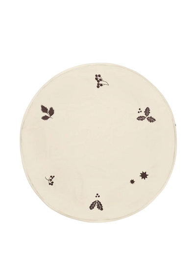 Oak Christmas Tree Blanket - Round by Ferm Living