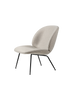 Chaise longue Beetle - Entièrement rembourrée, base conique par Gubi