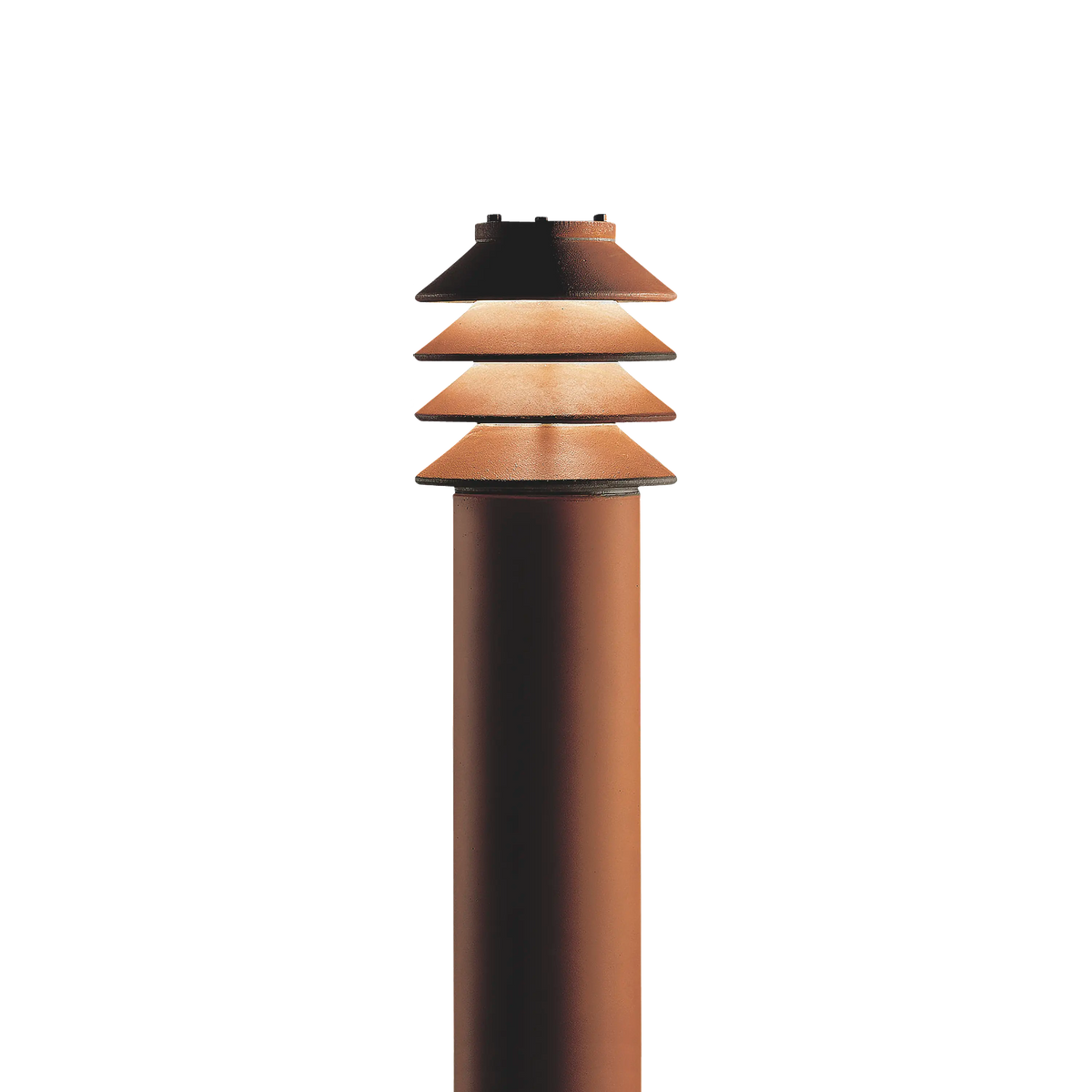 Louis Poulsen Bysted Bollard outdoor lighting fixture with sleek design and durable metal finish.