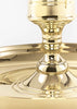 Skultuna Office Candle Holder, a stylish brass accessory designed for desk or office decor with a sleek, modern look.