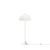 Louis Poulsen Panthella Floor lamp with a white hemispherical lampshade and sleek base, designed for modern lighting decor.