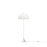 Louis Poulsen Panthella Floor lamp with a white hemispherical lampshade and sleek base, designed for modern lighting decor.