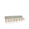 Sofie 6-seater Exterior Bench by Sika