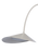 Ferm Living Arum arched floor lamp with sleek metal frame and white fabric shade, modern lighting for living spaces.