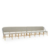 Sofie 8-seater Exterior Bench by Sika