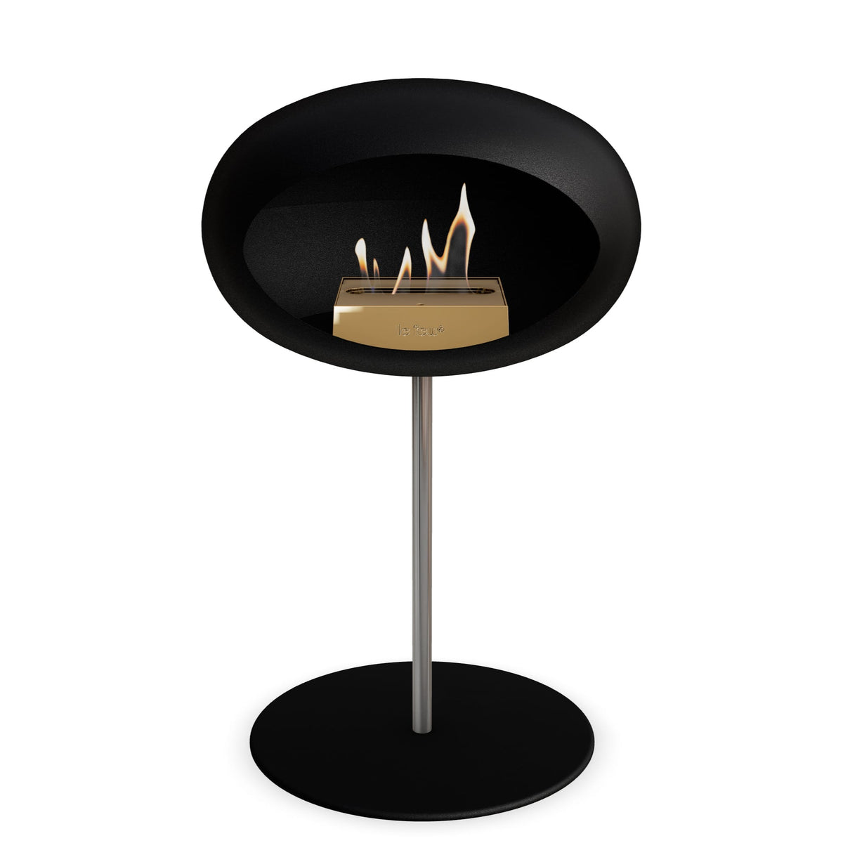 Le Feu Steel Low Dome - Black by Le Feu