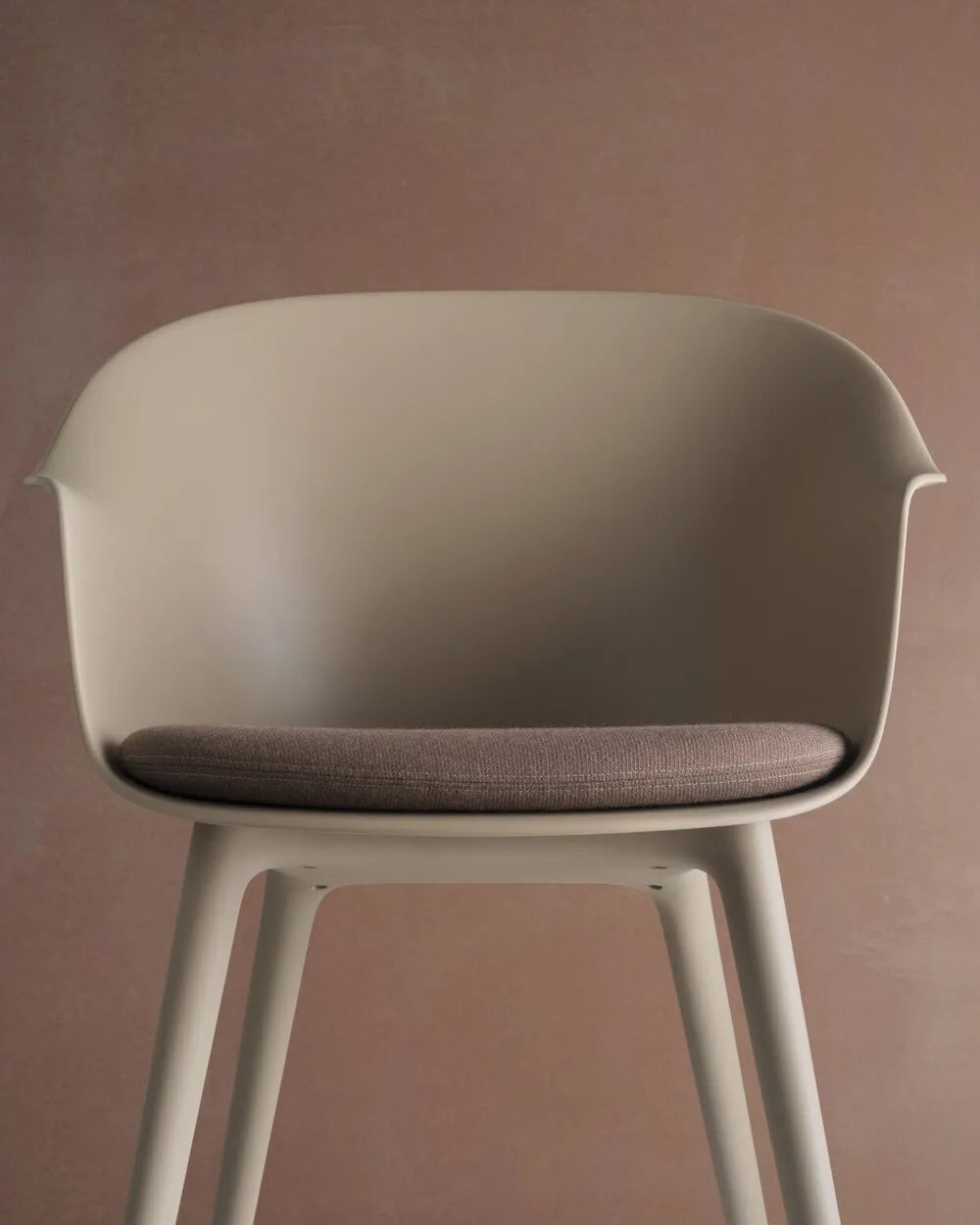 Bat Dining Chair - Plastic Base - With Cushion by Gubi by Gubi