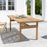 Tobias Exterior Teak Table by Sika