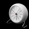 Arne Jacobsen Bankers Table Clock, modern accessories with sleek design, featuring a round face and minimalist style for desk decor.