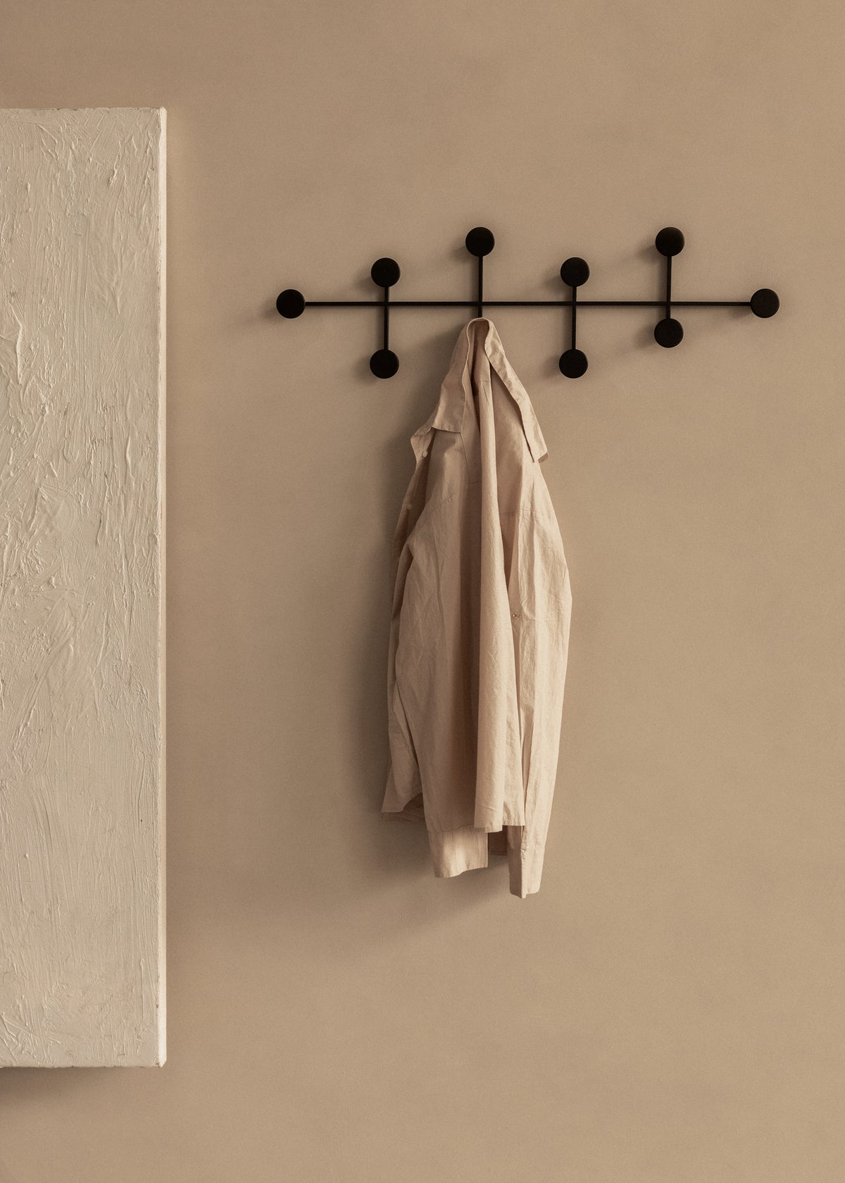 Coat Hook Rack with 3 Square Hooks - Premium Modern Wall Mounted - Ultra Durable with Solid Steel Construction, Brushed Stainless Steel Finish, Super