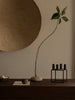 Black Kubus candle holder by Audo Copenhagen, modern geometric accessory with clean lines and minimalist design.