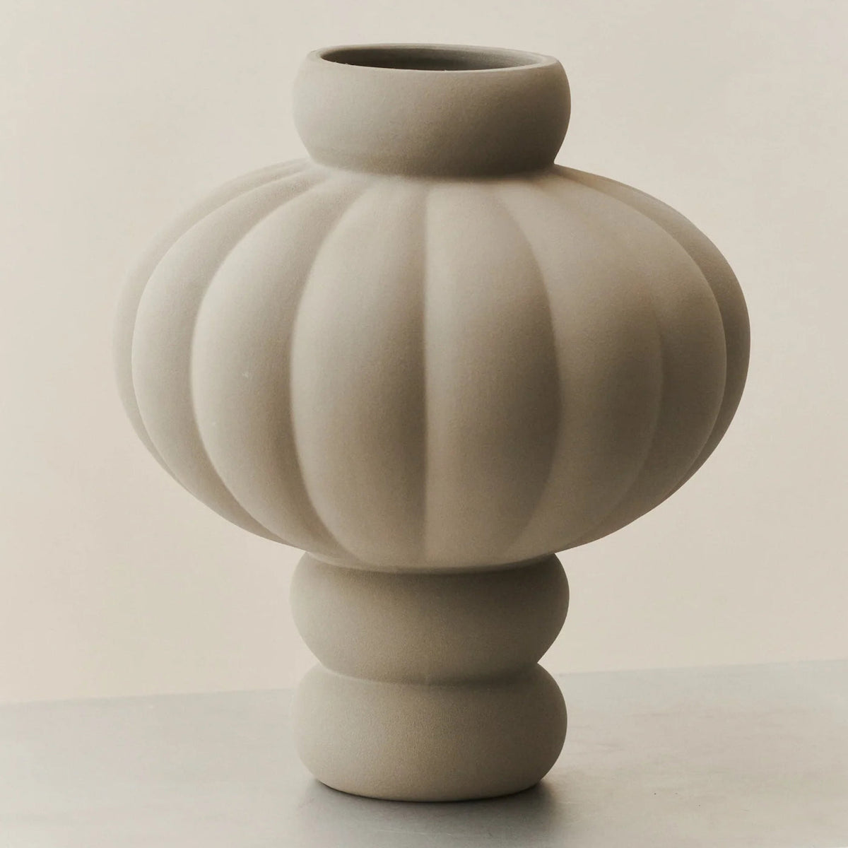 Balloon Vase 08 Sanded Grey by Louise-Roe