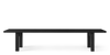 Black ash BZ Bench by Pastoe, modern seating with a sleek wooden design and minimalist style.