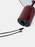 Tom Dixon Bell portable light in high-gloss burgundy finish, showcasing its compact, modern lighting design.