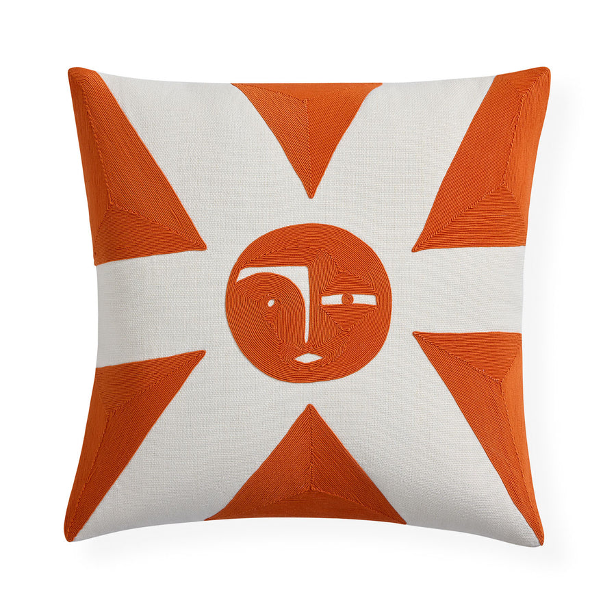 Biarritz Sun Pillow - Orange by Jonathan Adler