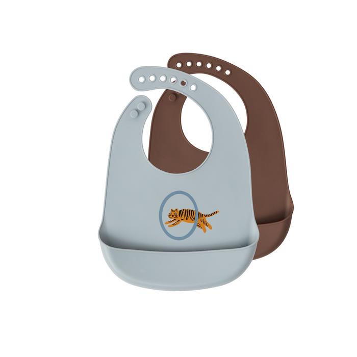 Tiger Bib - Pack of 2 by OYOY MINI