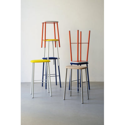 Bird Bar Stool - Orange/Grey by Raawii
