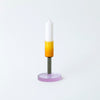 Dual Colour Medium Glass Candle Holder by Block Design
