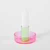 Duo Tone Glass Candle Holder by Block Design