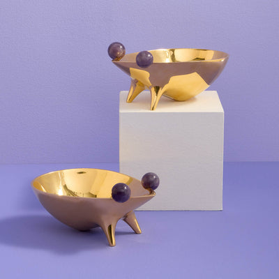 Brass Frog Bowl by Jonathan Adler