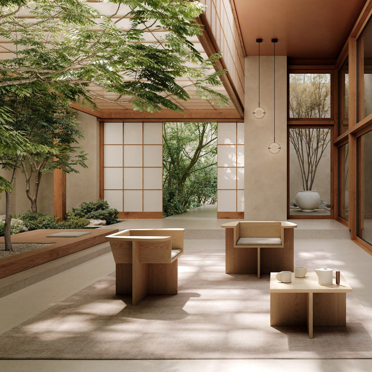 Brutus Lounge Chair - Natural Oak by 101 Copenhagen