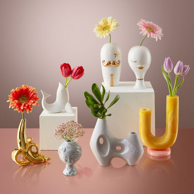 Vase Double Tube Mustique par Jonathan Adler