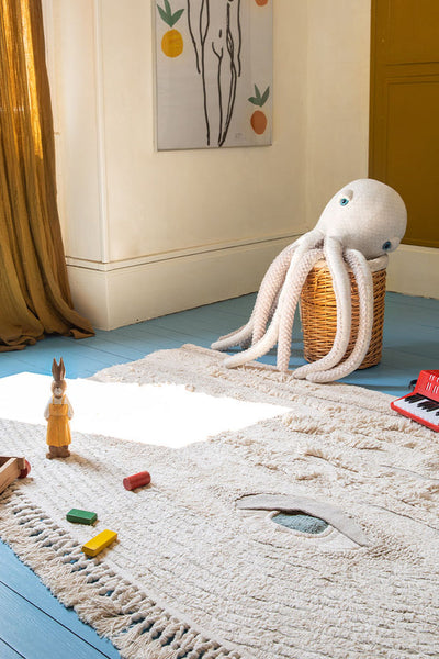 Whale X Bigstuffed Washable Rug by Lorena Canals