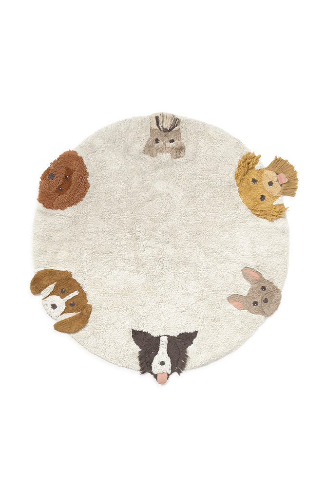 Dogs Washable Rug by Lorena Canals