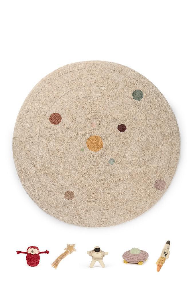 Solar System Washable Play Rug by Lorena Canals