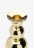 Skultuna Triple Ball Candlestick accessory with three spherical holders, crafted from polished metal for elegant home decor.