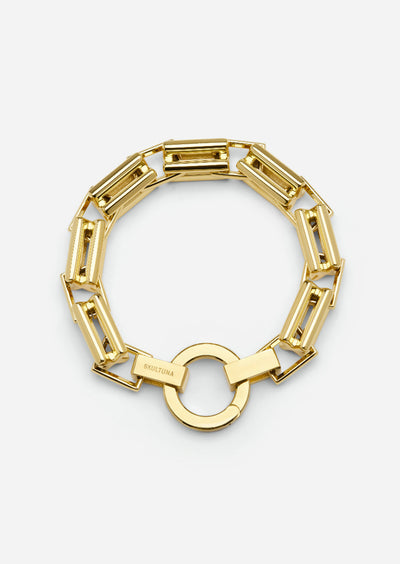 Relier X Bracelet - Gold Plated by Skultuna