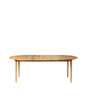 C62E Bjørk Dining Table w/2 Extension Leaves by FDB Møbler
