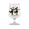 Holmegaard x Mikkeller beer glass, clear glass accessory with branded logo, designed for enjoying craft beers.