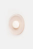 Crepe Sconce by Rich Brilliant Willing, modern lighting fixture with a textured, fabric-like shade mounted on a wall.
