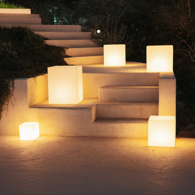 Cuby 45 Solar & Rechargeable Cube Lamp by Newgarden