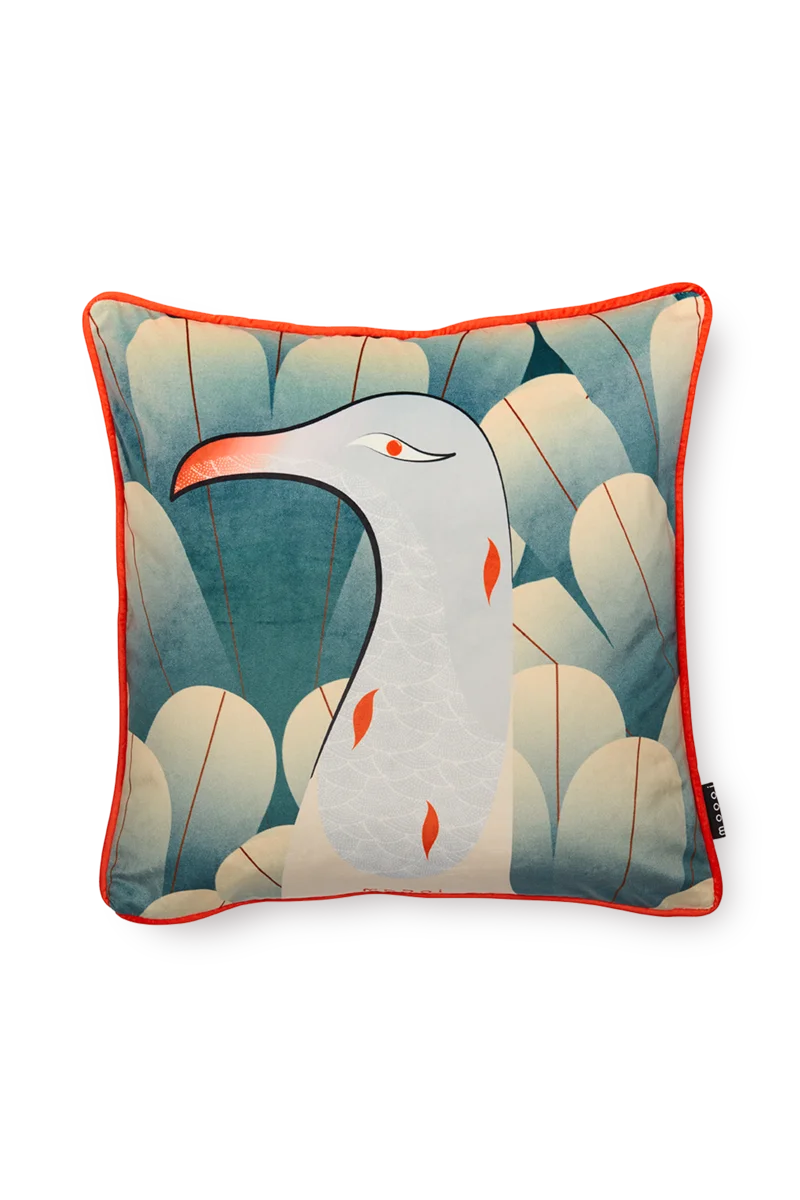 Calligraphy Bird Decorative Pillow by Moooi